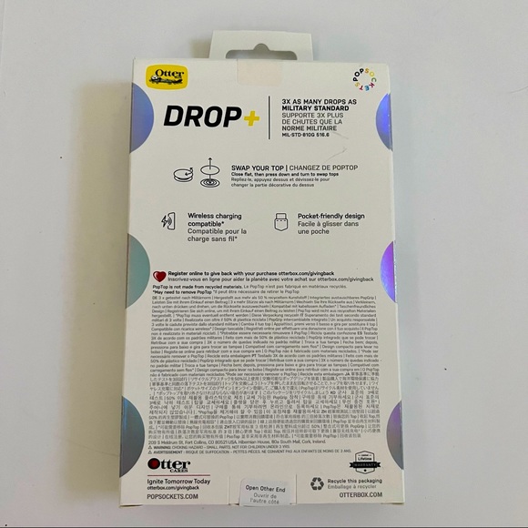 iPhone 13 Pro Max Otter Box Symmetry Series Popsockets Case White Daisy NEW! - Picture 2 of 2